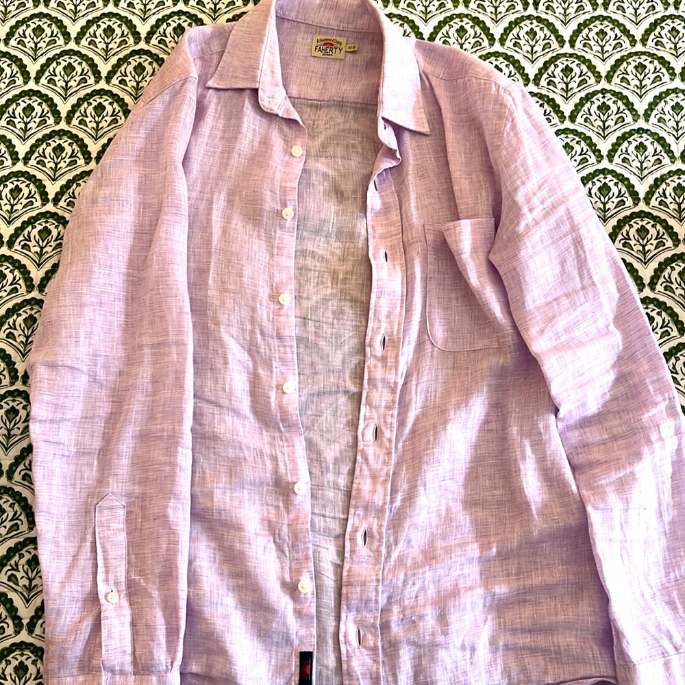 Faherty men’s linen shirt